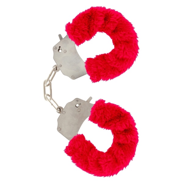 Manette Peluche Furry Fun Red