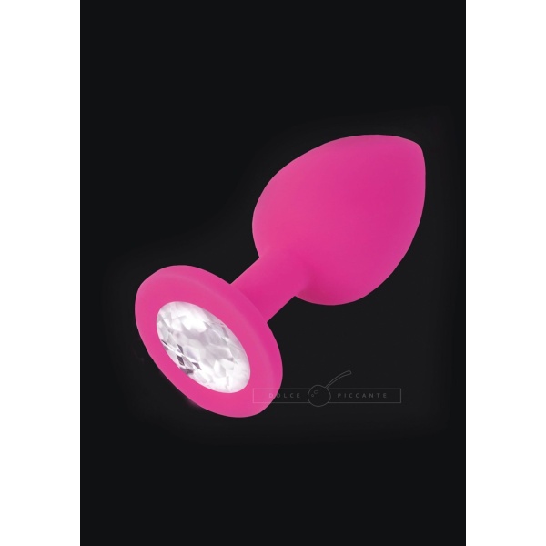 Plug Anale Small in Silicone con Cristallo