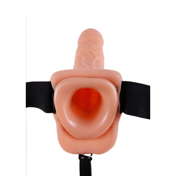 7 inch Hollow Strap-On con testicoli